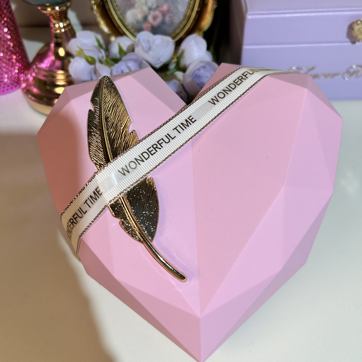 Pink Heart Gift Set(With Handbag)